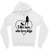 i like men who love dogs Zipper Hoodie