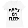 naps on fleek girls Ladies Fitted T-Shirt