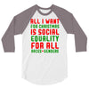 all i want for christmas 3/4 Sleeve Shirt