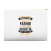 Super Cool Father Of A Freaking Awesome Daughter Accessory Pouches