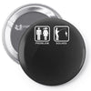 fishing   problem solved mens funny Pin-back button