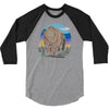 polygon bear graphic 3/4 Sleeve Shirt