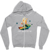 chaos and destruction Zipper Hoodie