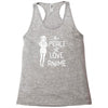 peace love anime Racerback Tank