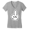ski glove Women's V-Neck T-Shirt