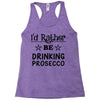 drinking prosecco Racerback Tank