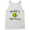world's best mommy with flowers Tank Top