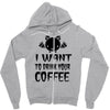 coffee drinkers Zipper Hoodie