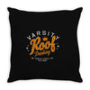 varsity roof drinking Throw Pillow