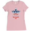 independence day 4th july star america american flag Ladies Fitted T-Shirt