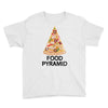 pizza lover's food pyramid Youth Tee