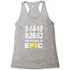 pi day 2015 pie math Racerback Tank