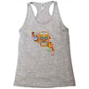 women's sugar skull purple Racerback Tank