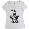 drop base Women's Triblend Scoop T-shirt