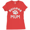 bulldog mum Ladies Fitted T-Shirt