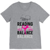 Reading Yoga Wine Balance V-Neck Tee