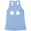 shamrock boobs Racerback Tank