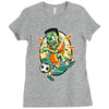 frankenstein soccer Ladies Fitted T-Shirt