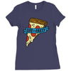 life is a pizza party Ladies Fitted T-Shirt