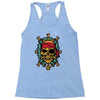 pirate bones skull Racerback Tank
