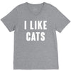 i like cats V-Neck Tee