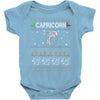 capricorn christmas ugly sweater Baby Onesie