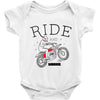 ride and fly high Baby Onesie