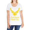 captain marvel 4 Ladies Curvy T-Shirt
