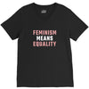 Feminism Means Equality V-Neck Tee