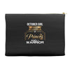 october girl is a perfect combination of princess and warrior Accessory Pouches