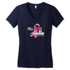 I Wear Pink For My Sister Women's V-Neck T-Shirt