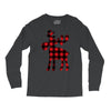 lumberjack reindeer Long Sleeve Shirts