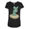 elizabethan dilophosaurus Maternity Scoop Neck T-shirt