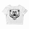 angry bear head Crop Top
