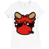 devil face 2 Ladies Fitted T-Shirt