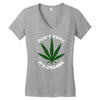 don't panic it's organic   marijuana Women's V-Neck T-Shirt