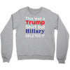 this was a trump shirt but hillary deleted it Crewneck Sweatshirt