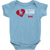 love and a dog life Baby Bodysuit