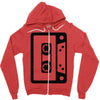 retro cassette Zipper Hoodie
