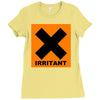 irritant symbol joke Ladies Fitted T-Shirt