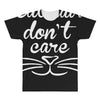 cat hair don't care cute crazy cat All Over Men's T-shirt