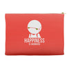 happiness is overated Accessory Pouches