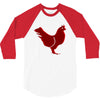 chiken red 3/4 Sleeve Shirt