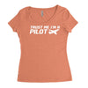 trust me, i'm a pilot   captain airplane flight crew plane airport tee Women's Triblend Scoop T-shirt