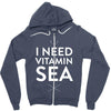 i need vitamin sea Zipper Hoodie