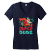 super dude Women's V-Neck T-Shirt