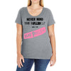 never mind the bulldogs Ladies Curvy T-Shirt