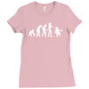 evolution of leprechaun funny irish ireland st patricks day us Ladies Fitted T-Shirt