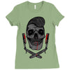 pomade style Ladies Fitted T-Shirt