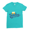 Sunday Funday Ladies Fitted T-Shirt
